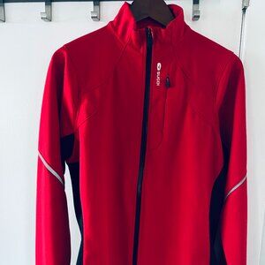 Sugoi RS Zap Jacket Refective Cycle Shell, W/XL, Red/Black